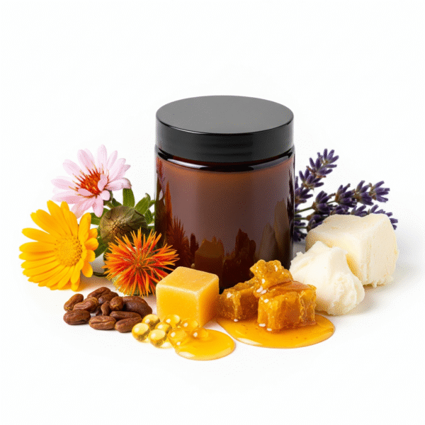 Bio-Mimicking Tallow Facial Balm in a glass