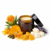 Bio-Mimicking Tallow Facial Balm with ingredients