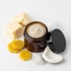Natural deodorant in a glass jar