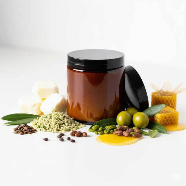 Tallow Body Butter with its ingredients