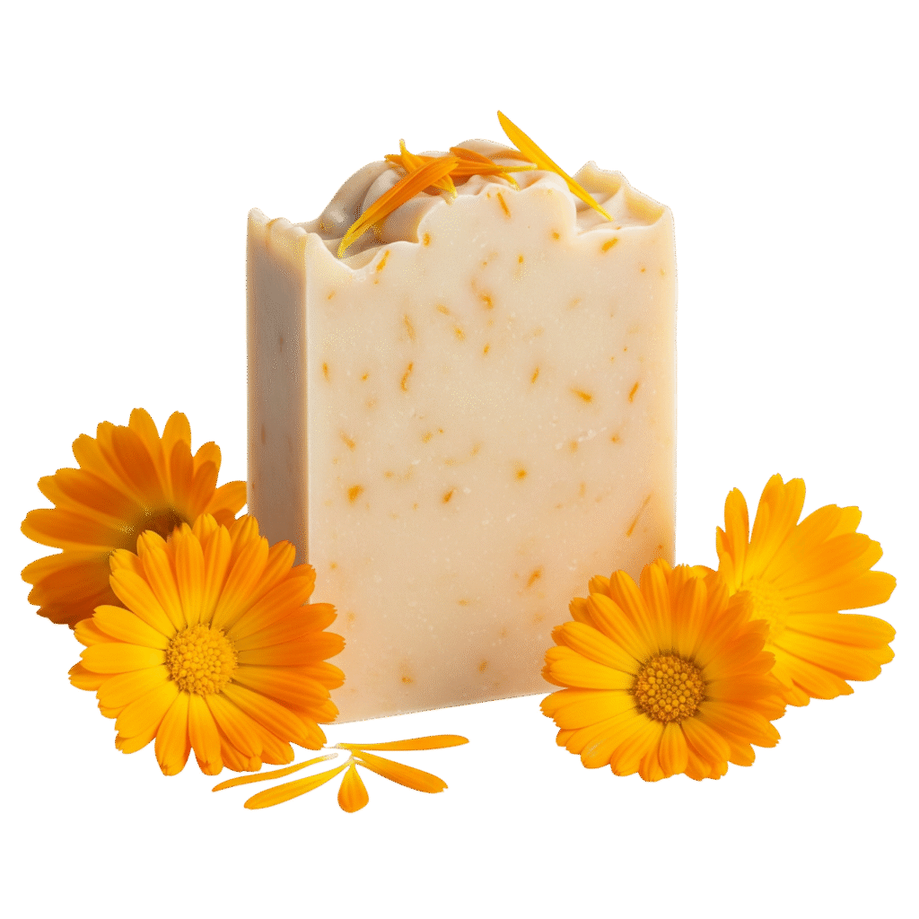 Calendula Handmade Soap-NO background