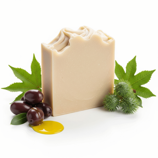 Castile soap, black olives & castor fruit