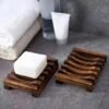 High-Quality Wooden Soap Dish dak colour