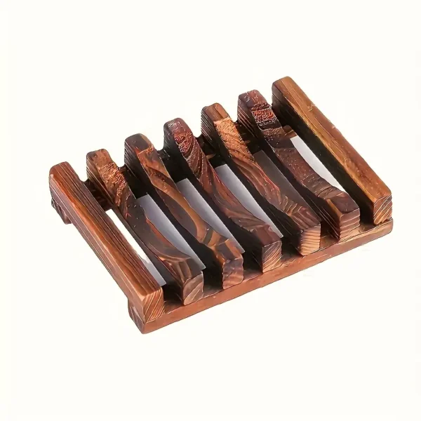 High-Quality Wooden Soap Dish dak wood colour