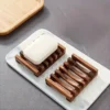 High-Quality Wooden Soap Dish with soap