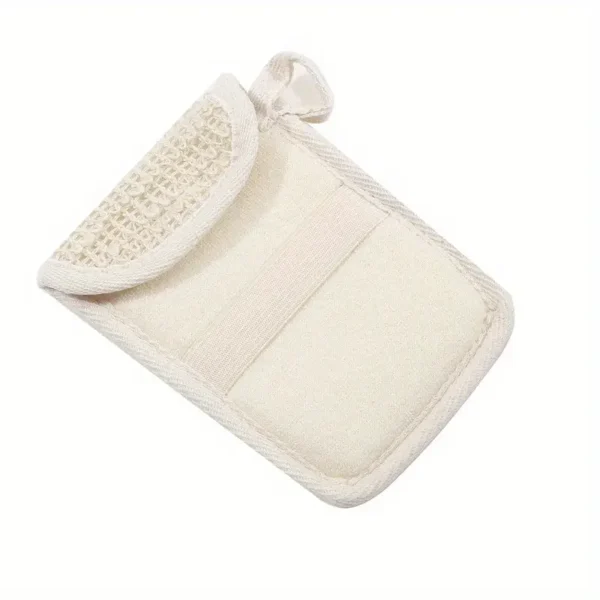 Premium Soap Saver Pouch - Handmade Mesh Foaming ligth beige