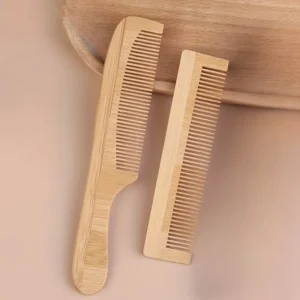Two-piece Set Original Bamboo Wood Comb