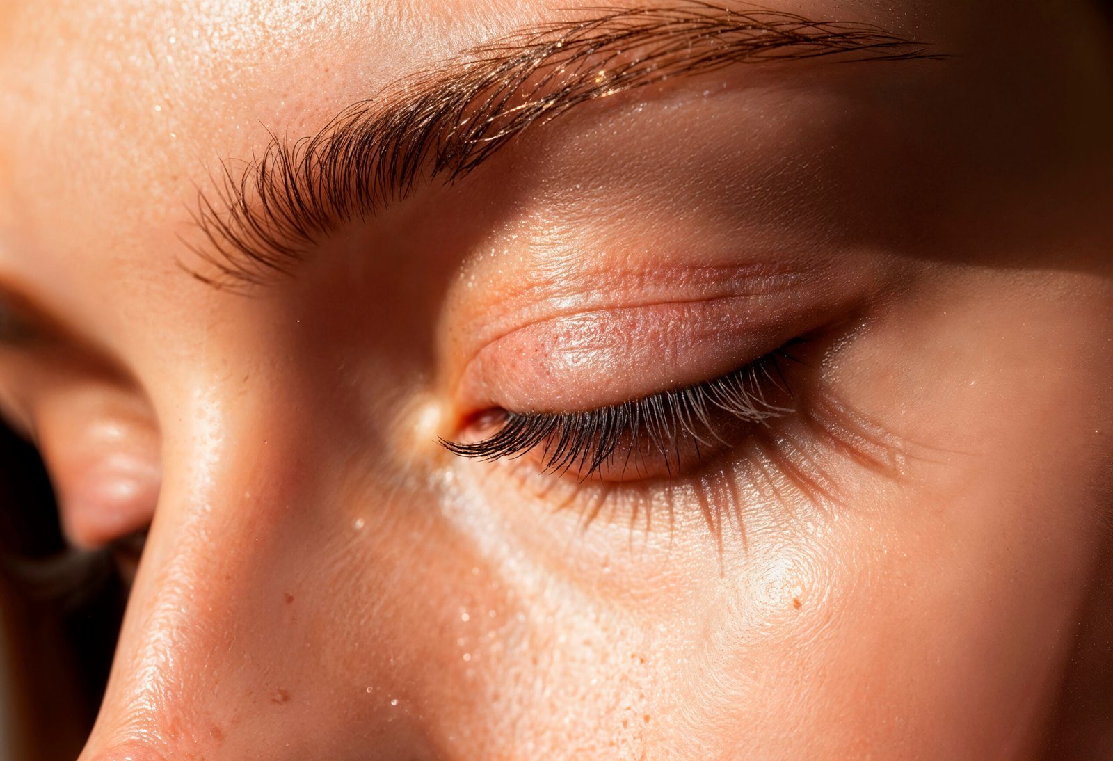 close-up-closed-eye-with-long-eyelashes-glowing-skin