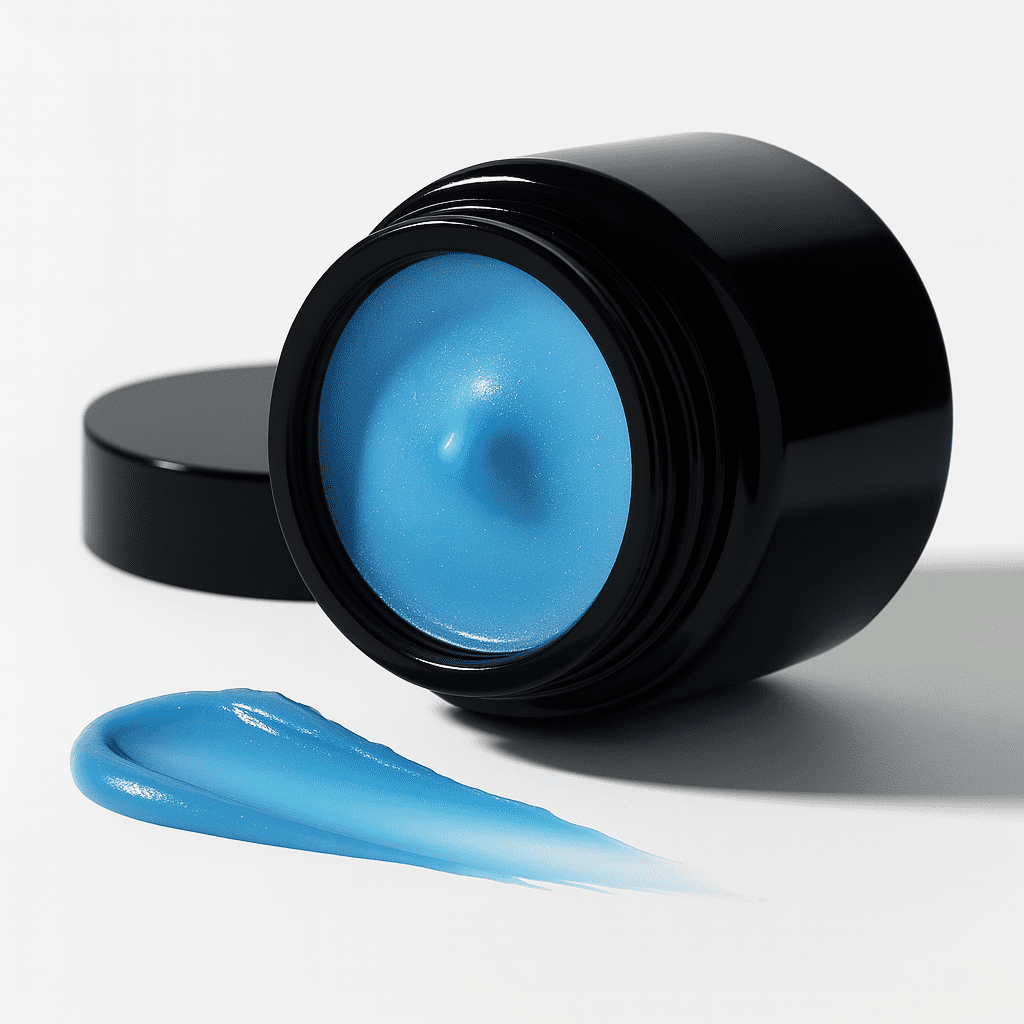 Azure Tansy Balm™ side view Azure Tansy Balm™ side view