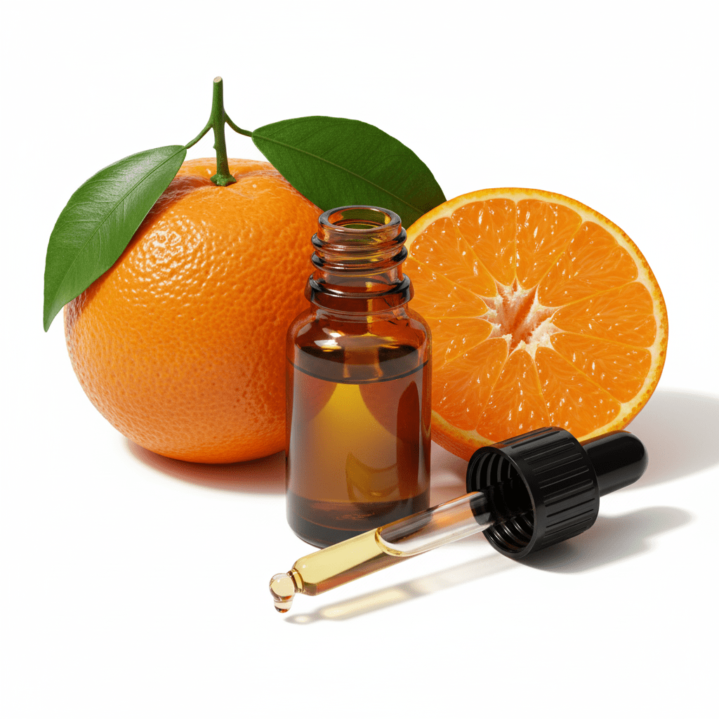 Mandarin Essential Oil with bottle