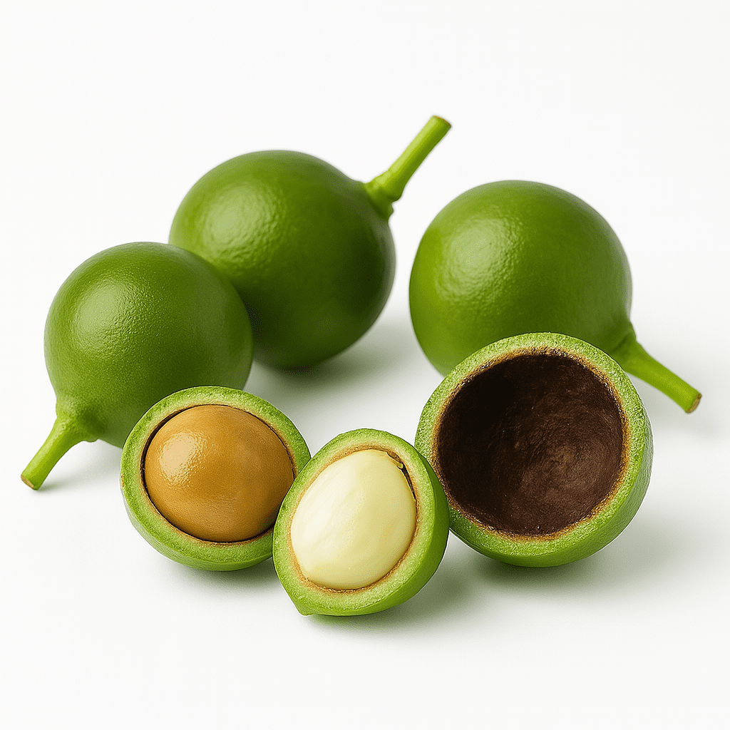 Tamanu fruits and seeds