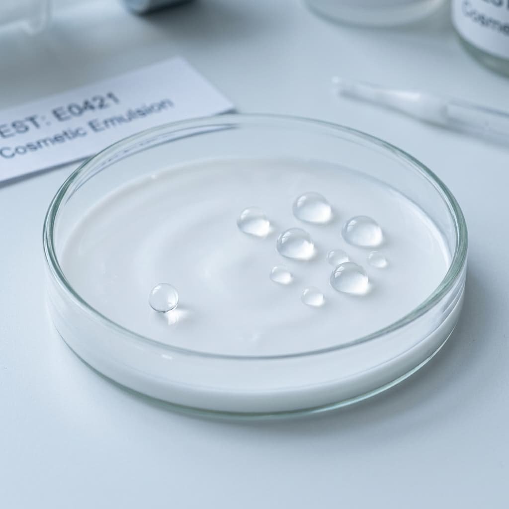 Petri dish with parabens
