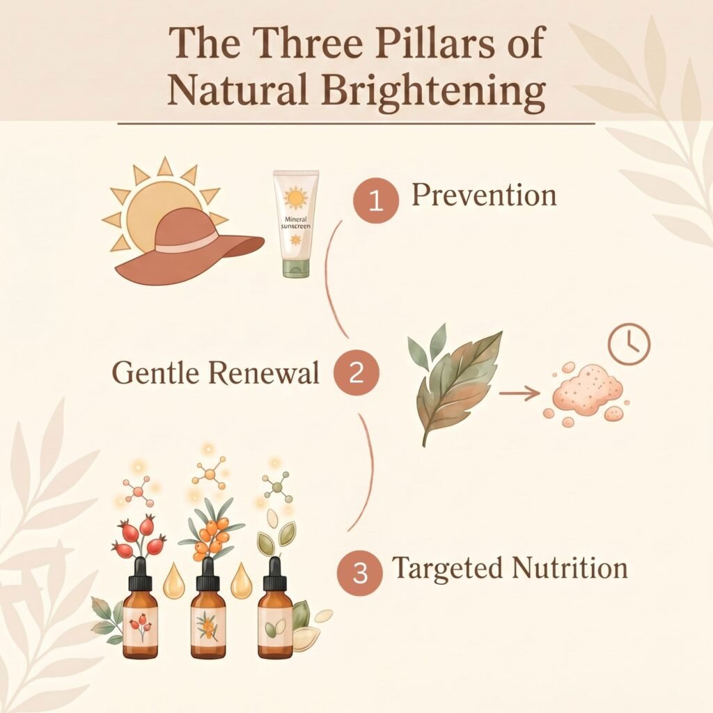 The three Pillars of Natural Brightening